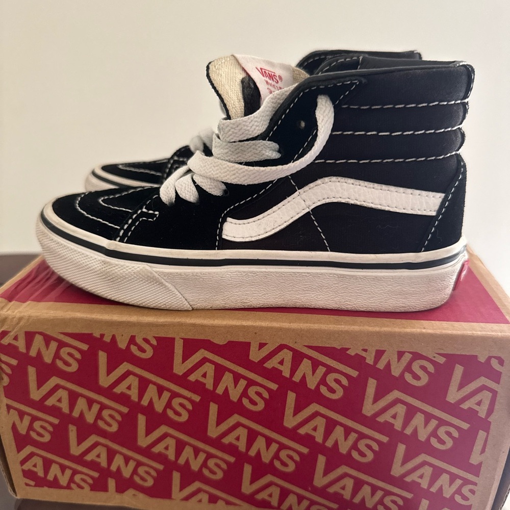 Vans Kids Black High-Top Sneakers